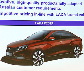 P������ ����� ����� Lada Vesta